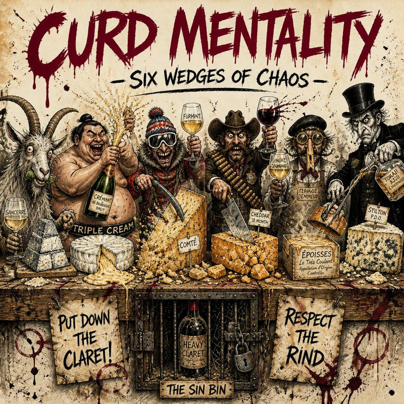 Curd Mentality: A Survival Guide to Six Wedges of Chaos and the Wines Your Cheese Board Actually Needs