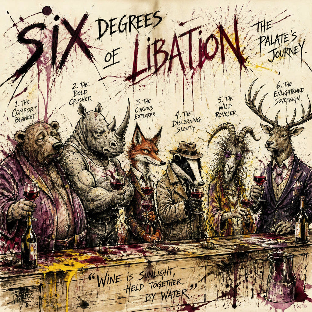 Six Degrees of Libation: A Definitive Guide to the Inevitable Evolution of the Wine Drinker's Palate