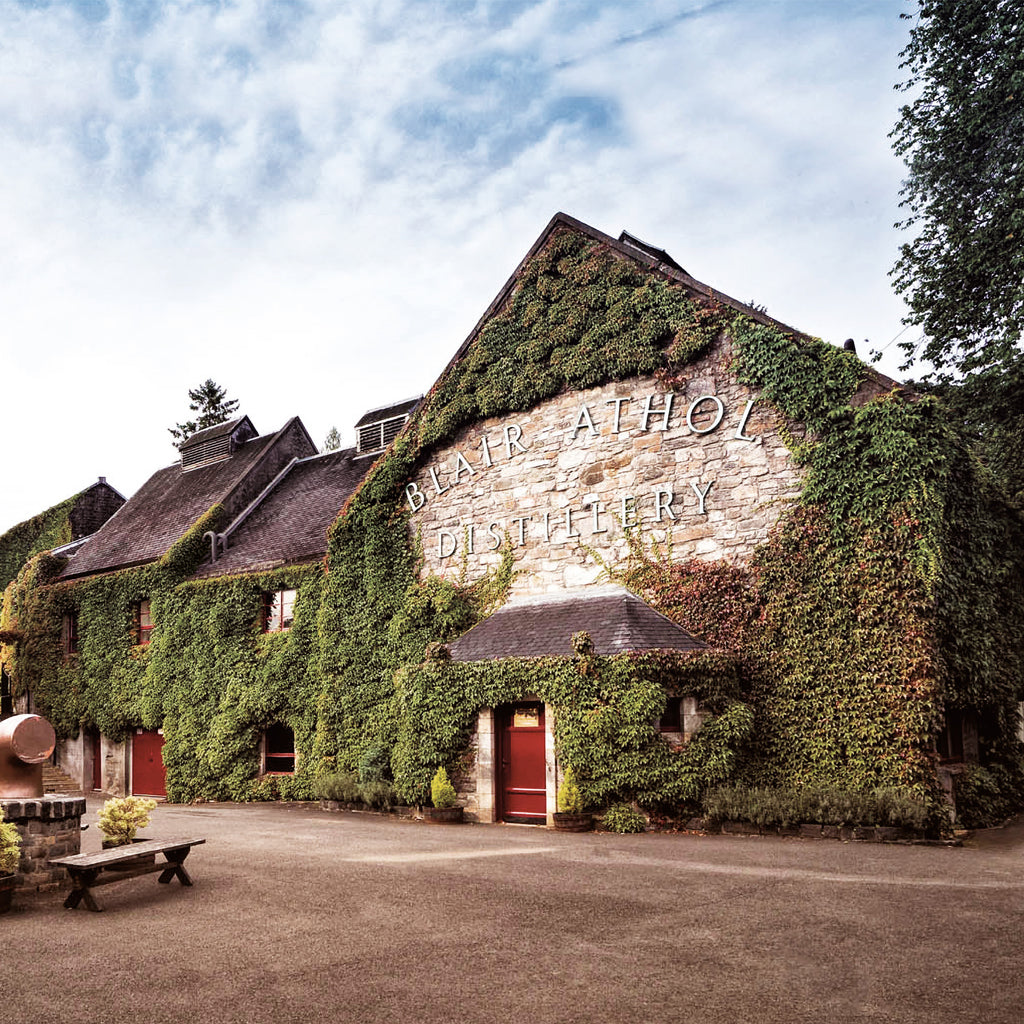 Blair Atholl Distillery Building in Pitlochry, Scotland
