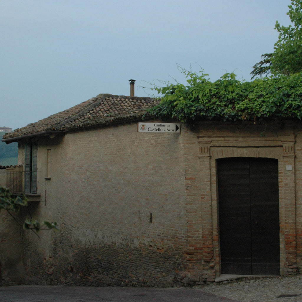Castello di Neive Entrance Sign and Door in Wall