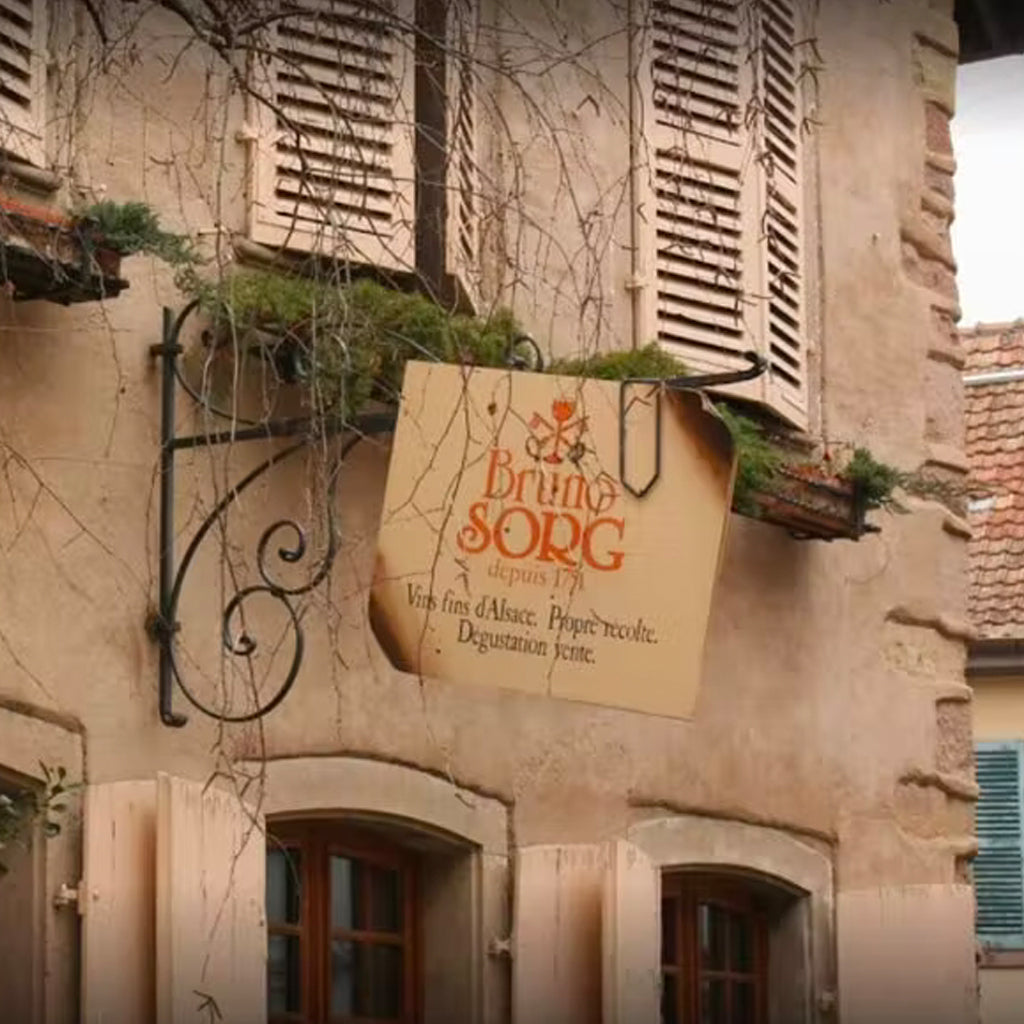 Domaine Bruno Sorg Hanging Sign On Property