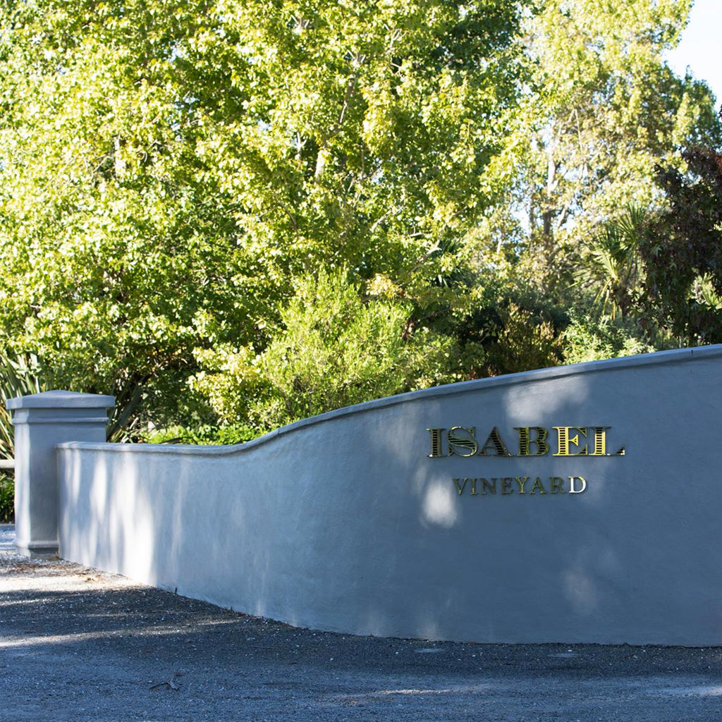 Entrance Sign at Gate to Isabel Estate