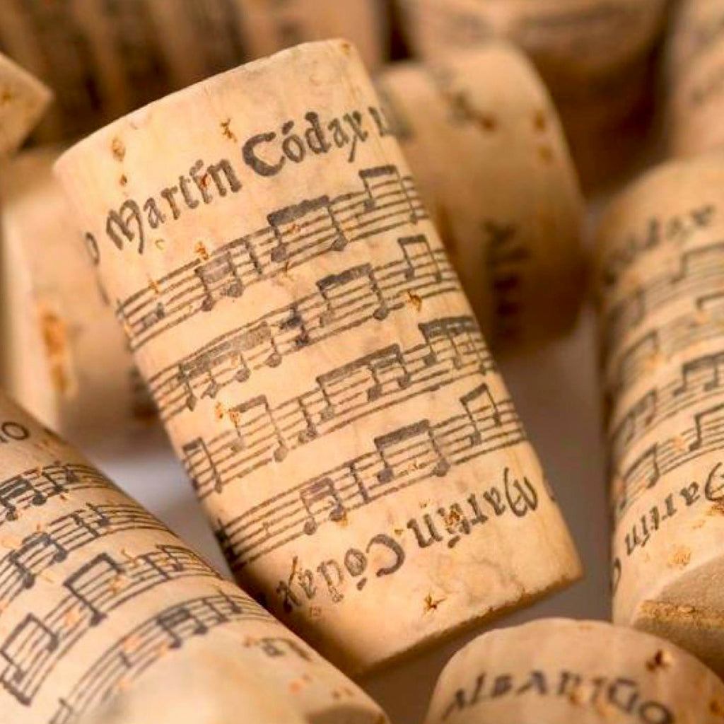 Martín Códax Corks with musical notes on