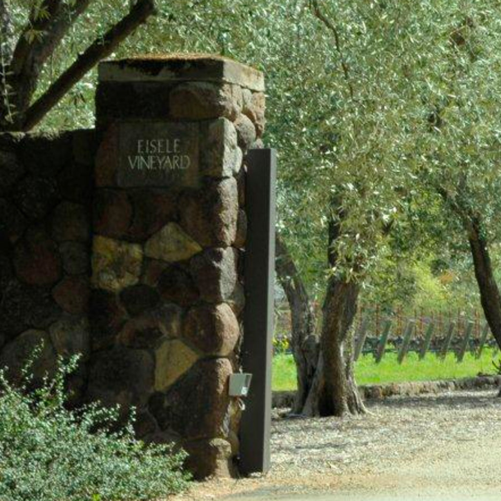 Eisele Vineyard Gateway Post Entrance Sign