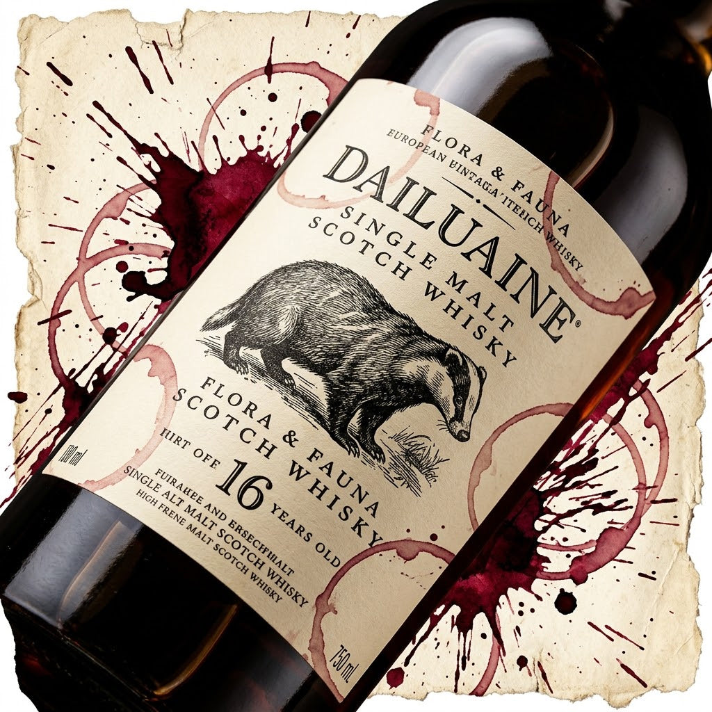 Dailuaine Single Malt Scotch Whisky Label