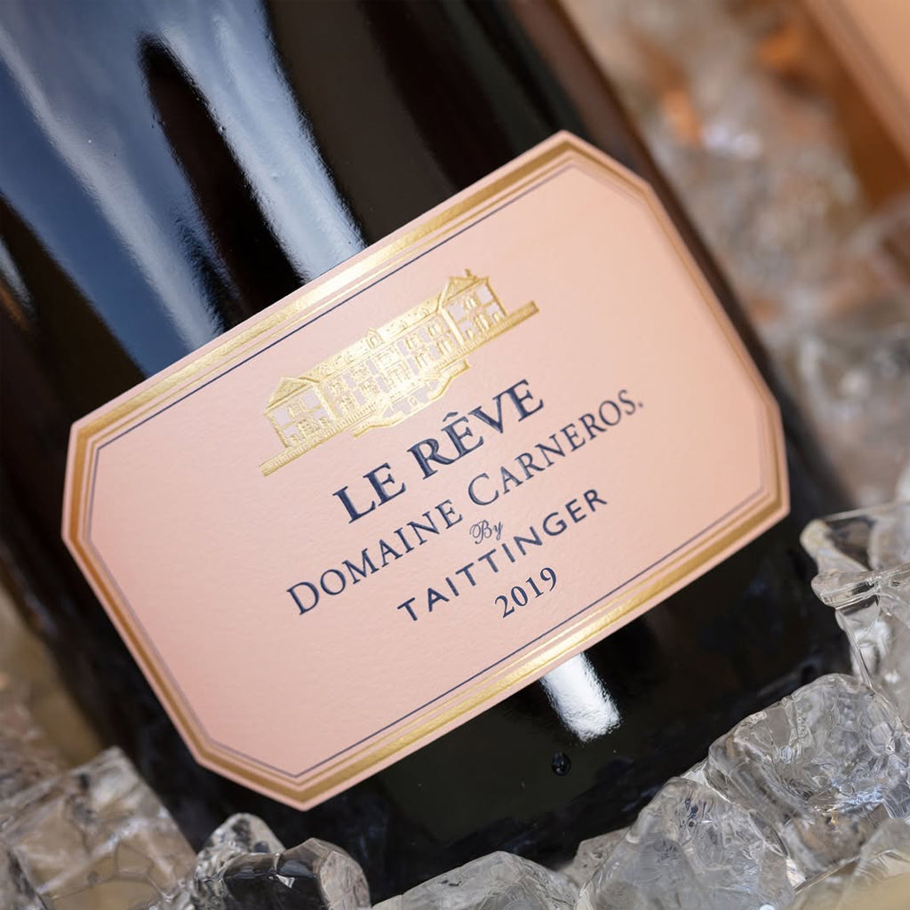 Close up image of Domaine Carneros Le Reve Bottle by Taittinger