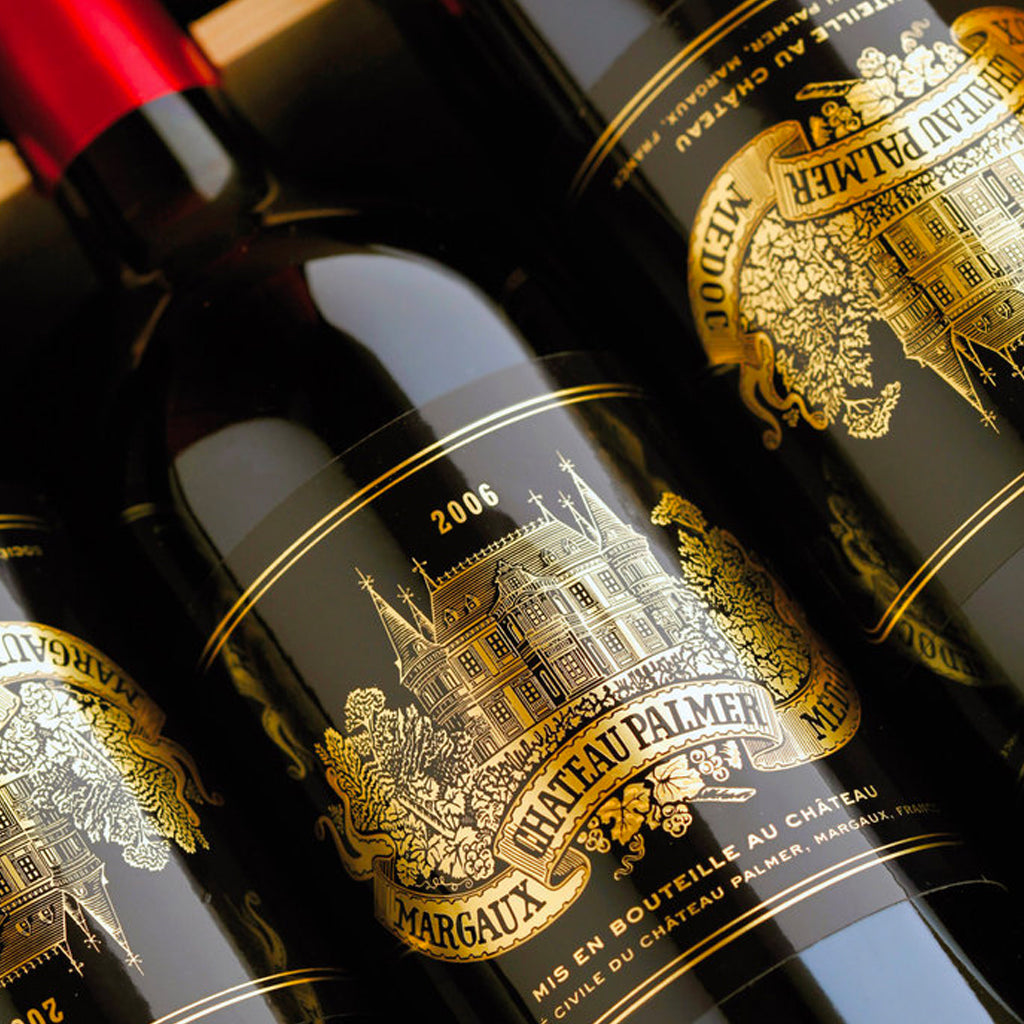 Close up image of Château Palmer Margaux Bottle & Label
