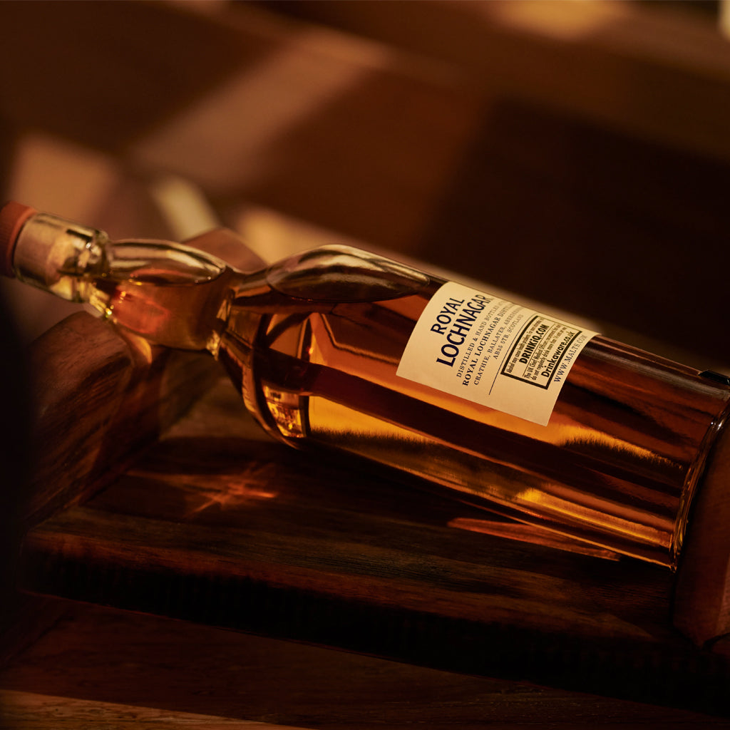 Bottle of Royal Lochnagar Highland Single Malt Scotch Whisky