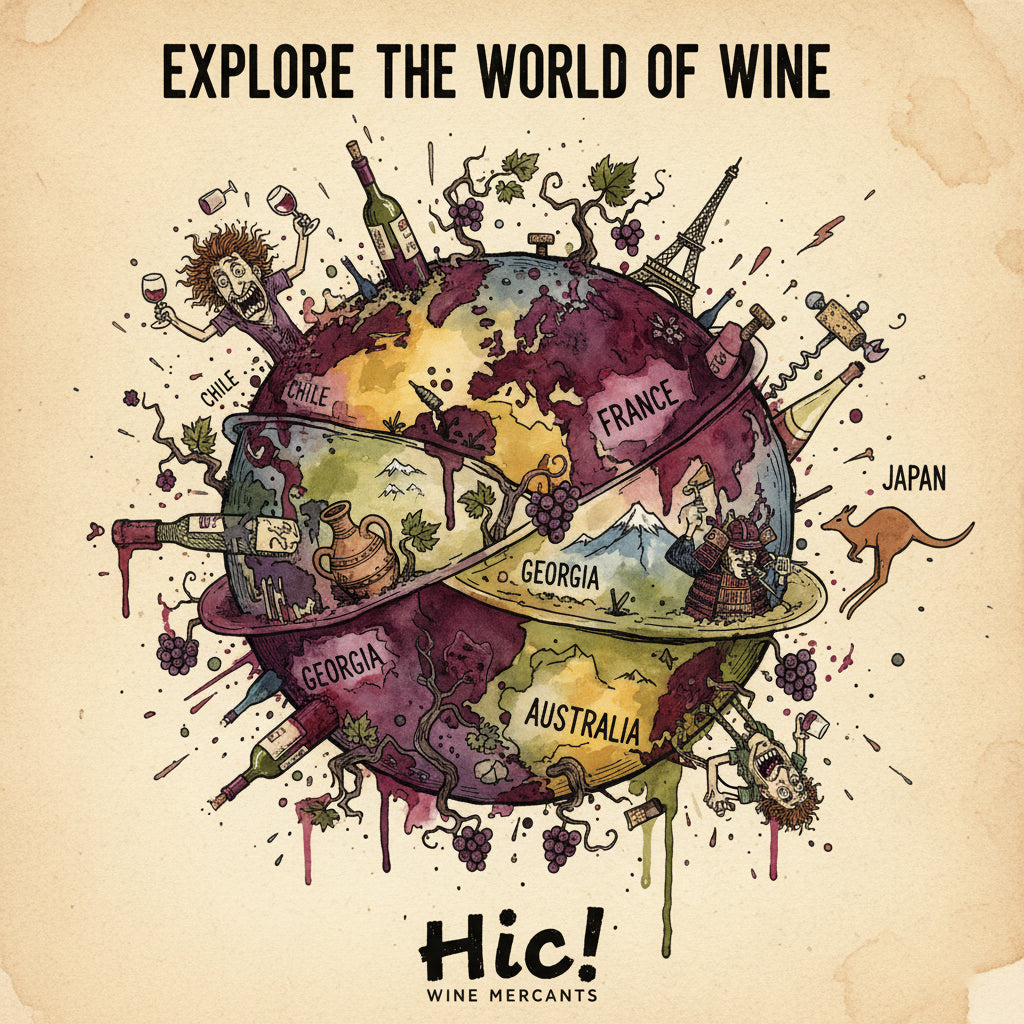 Explore the World of Wine Cartoon