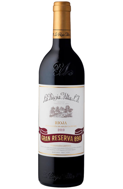 La Rioja Alta S.A. Gran Reserva 890 Selección Especial 2010 Bottle