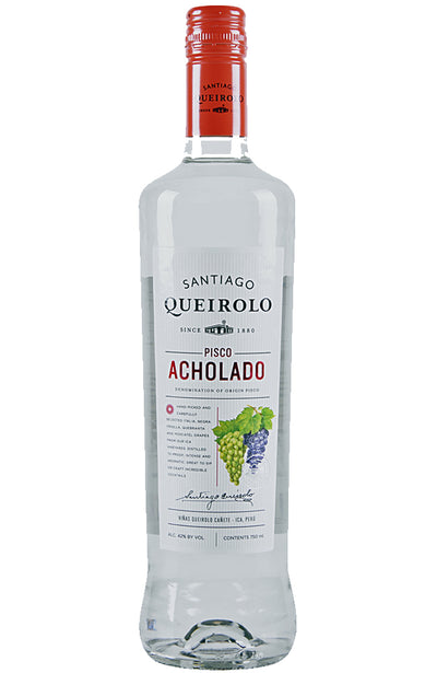Santiago Queirolo Pisco Acholado from Peru Bottle