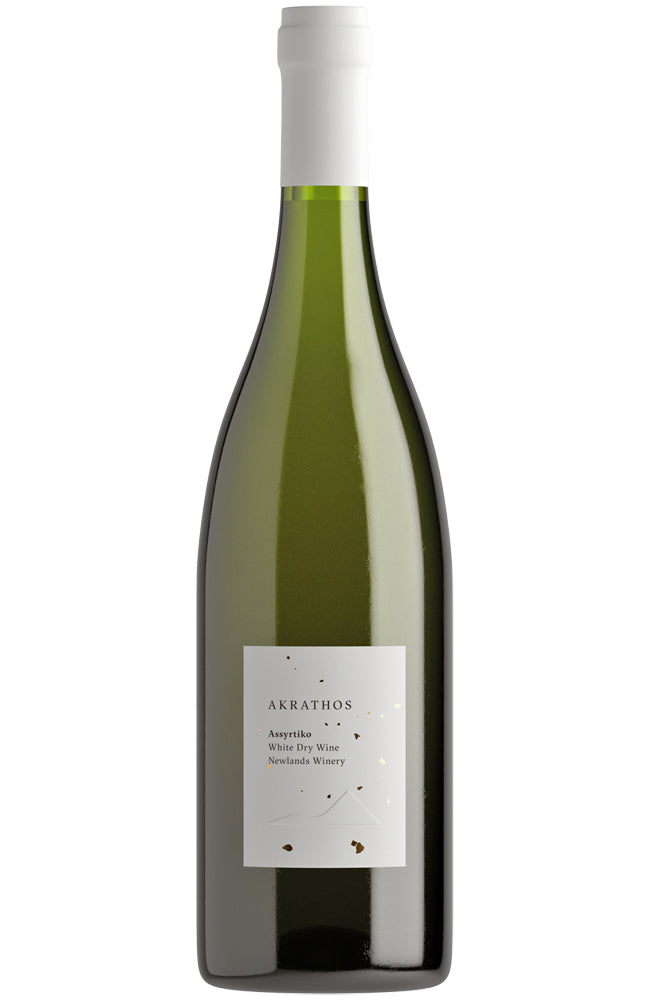 Akrathos Newlands Winery Assyrtiko White Wine Bottle
