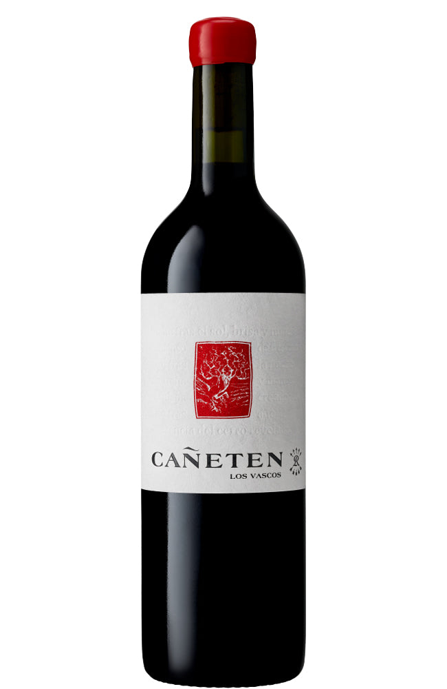 Los Vascos Wine bottle with 'Canetén' label on a white background