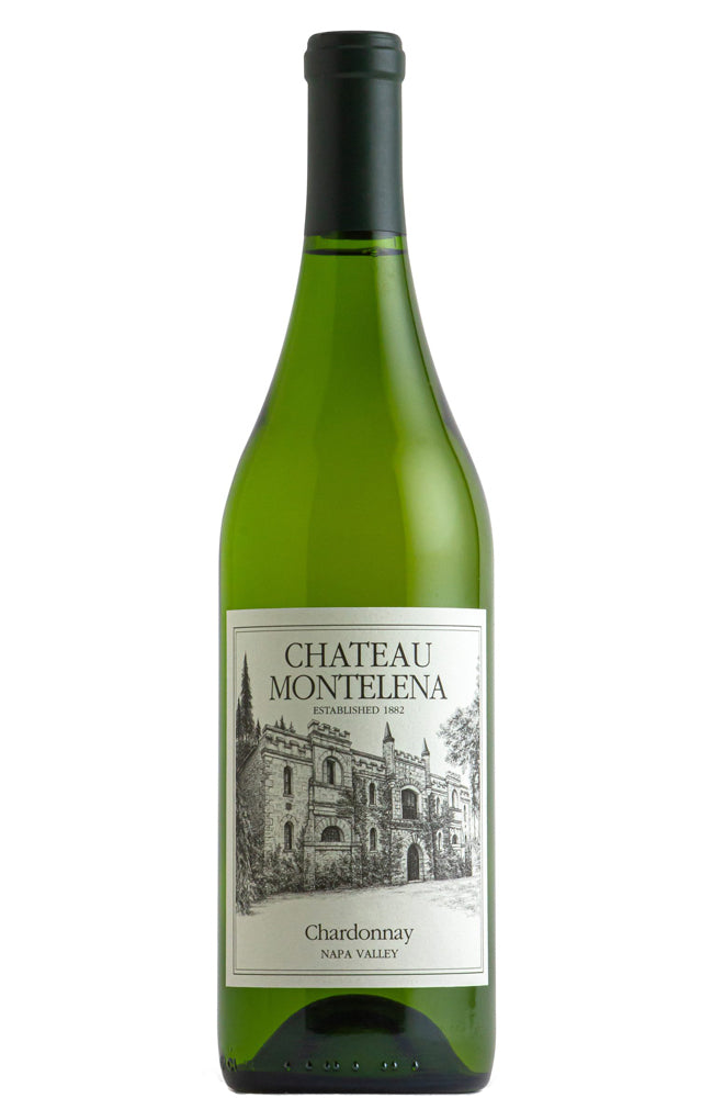 Chateau Montelena Napa Valey Chardonnay Bottle on a white background