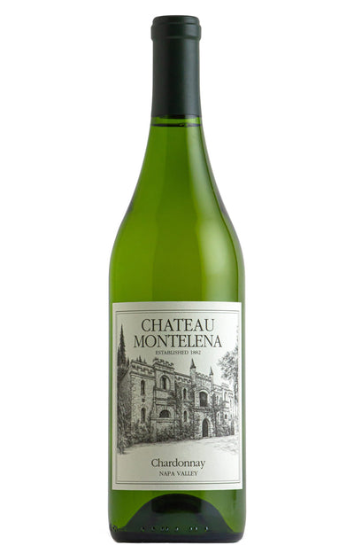 Chateau Montelena Napa Valey Chardonnay Bottle on a white background