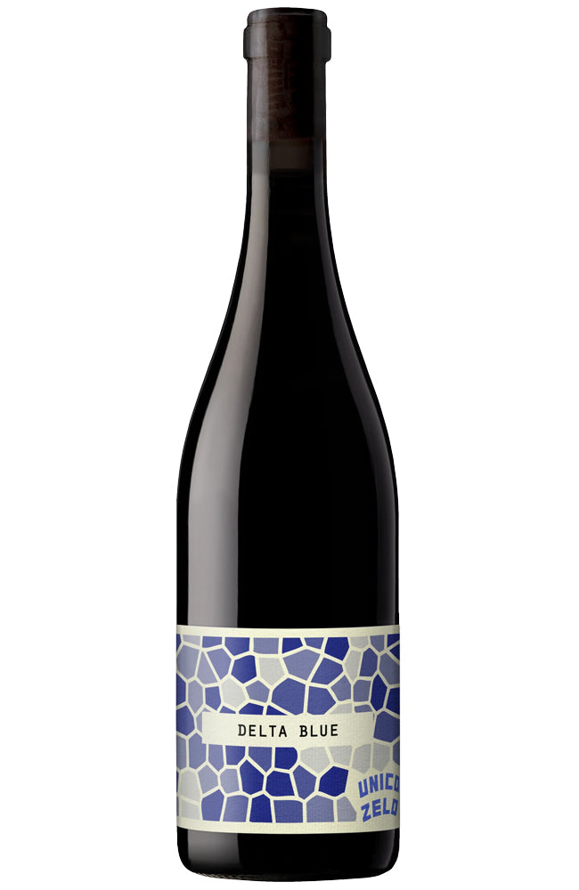 Unico Zelo Delta Blue Red Wine Bottle