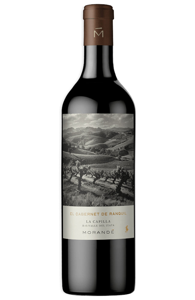 Morandé El Cabernet de Ranquil Cabernet Sauvignon Red Wine Bottle on a white background