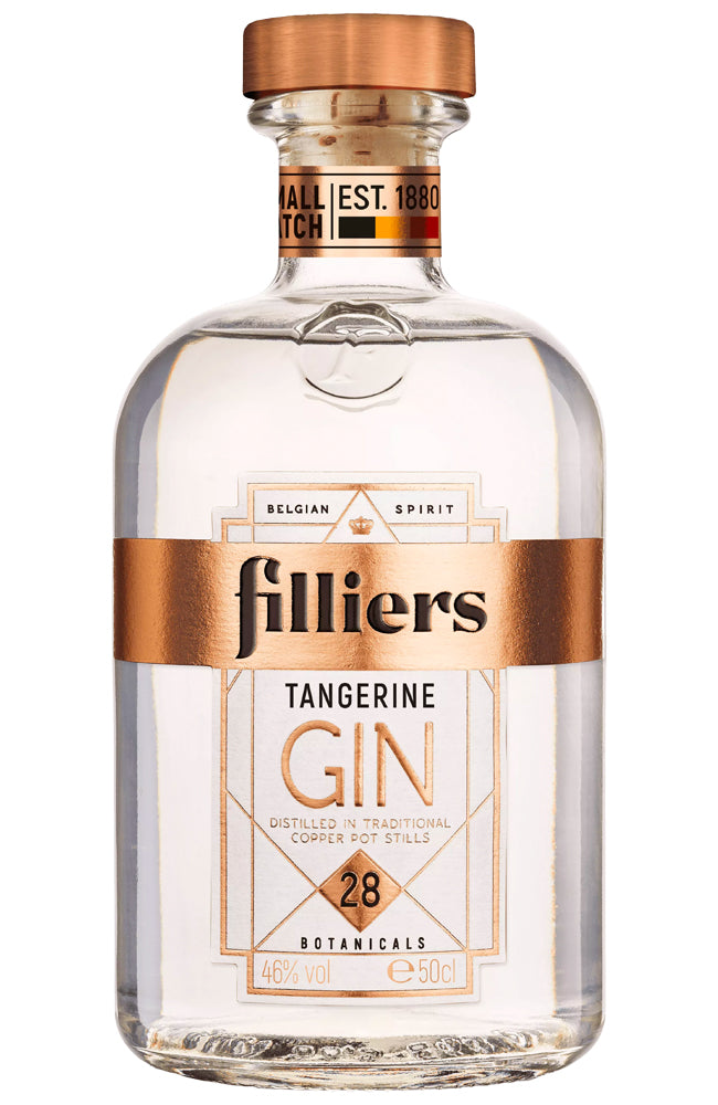 Filliers 28 Tangerine Belgium Dry Gin Bottle