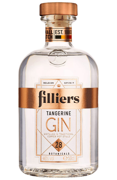 Filliers 28 Tangerine Belgium Dry Gin Bottle