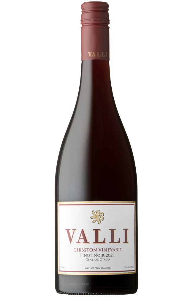 Valli Gibbston Vineyard Pinot Noir Bottle