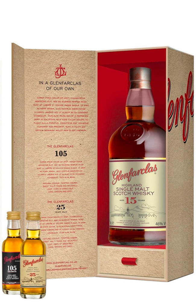 Glenfarclas 15 Year Old Highland Single Malt Scotch Whisky Tasting Pack