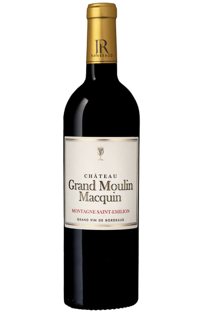 Château Grand Moulin Macquin Montagne Saint-Emilion Red Wine Bottle