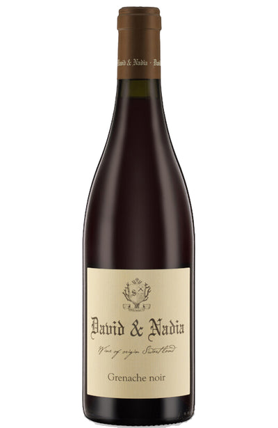David & Nadia Grenache Noir Red Wine Bottle on a white background