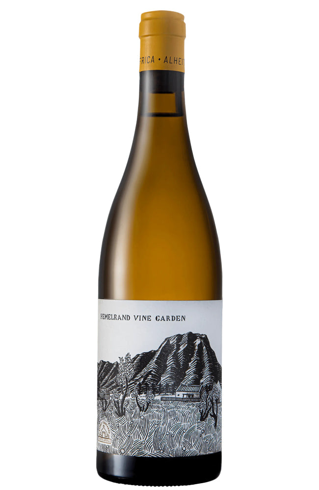 Alheit Vineyards Hemelrand Vine Garden White Wine Bottle on a white background