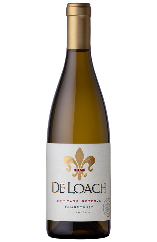 De Loach Heritage Collection Californian Chardonnay White Wine Bottle