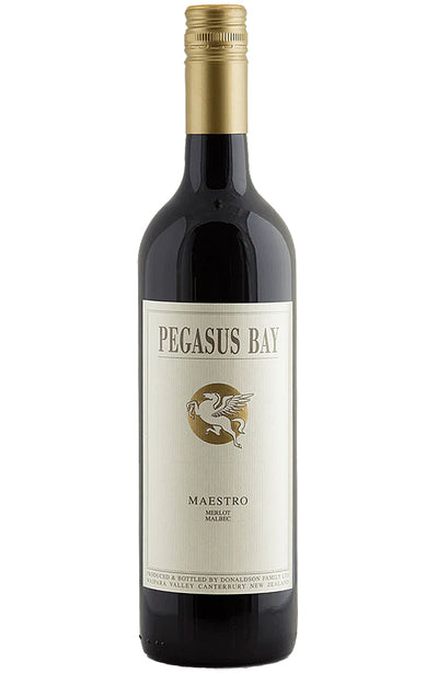 Pegasus Bay Maestro Merlot Malbec Red Wine Bottle