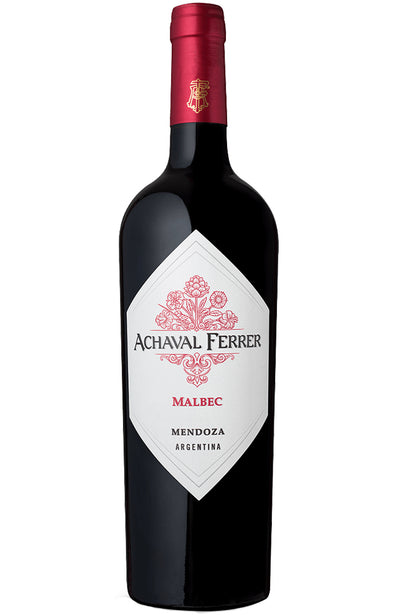 Achaval Ferrer Mendoza Malbec Magnum Size Bottle on White Background
