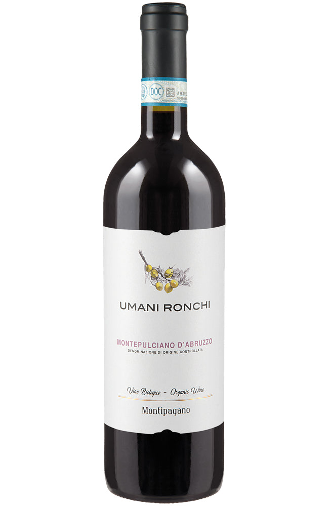 Umani Ronchi Montepulciano d'Abruzzo Montipagano Red Wine Bottle