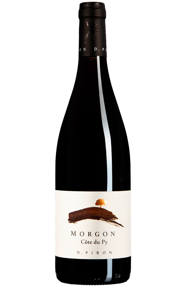 Maison Piron Morgon Côte du Py Red Wine Bottle on a white background