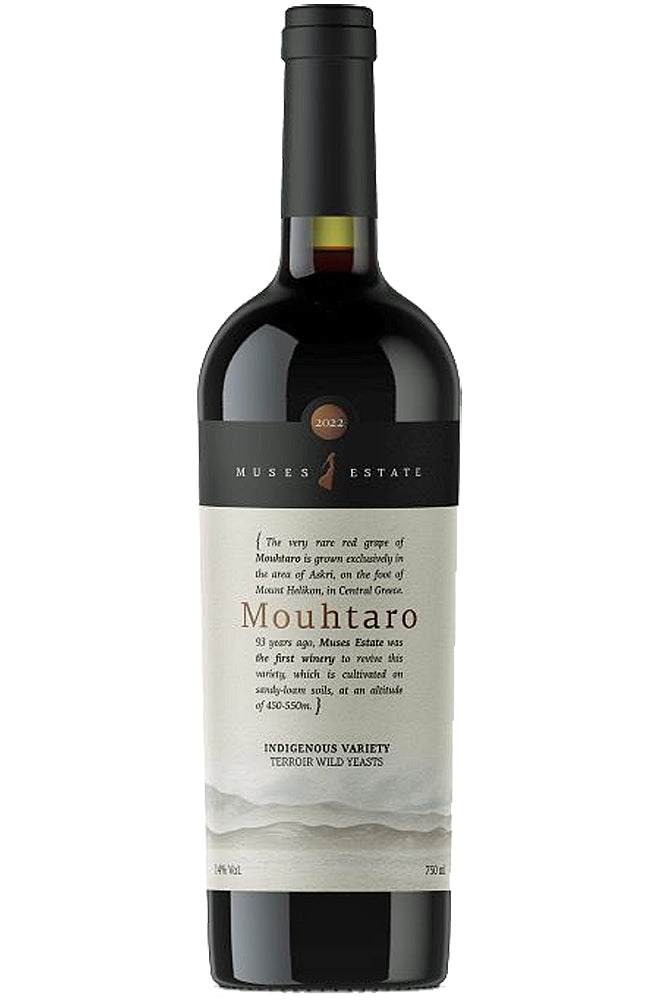 Muses Estate Mouhtaro Greek Red Wine Bottle