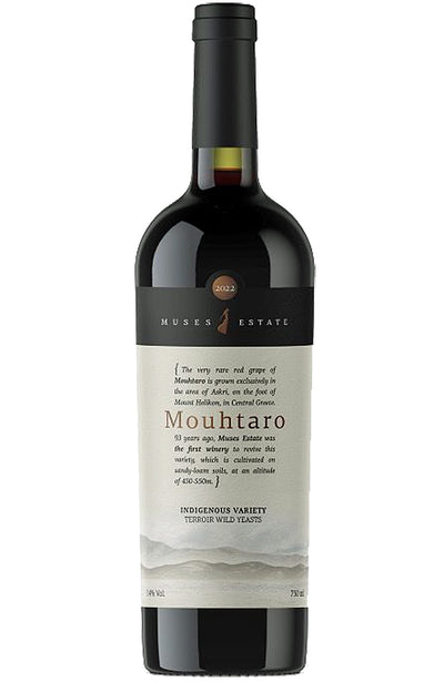 Muses Estate Mouhtaro Greek Red Wine Bottle