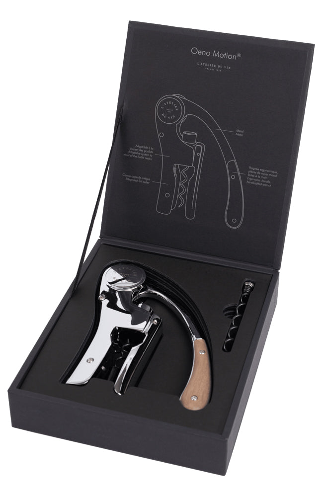 L'Atelier du Vin Oeno Motion Wood & Chrome Lever Corkscrew