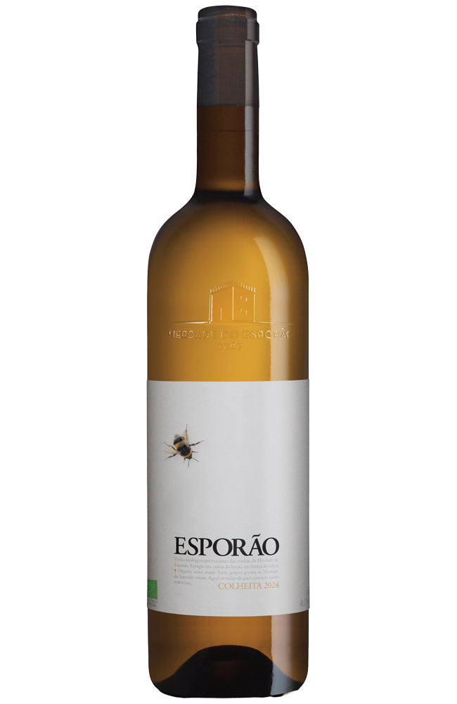 Wine bottle with 'Espiróa' label on a white background
