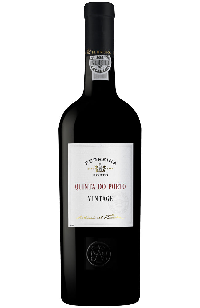 Ferreira Quinta do Porto Vintage Port Bottle on a white background