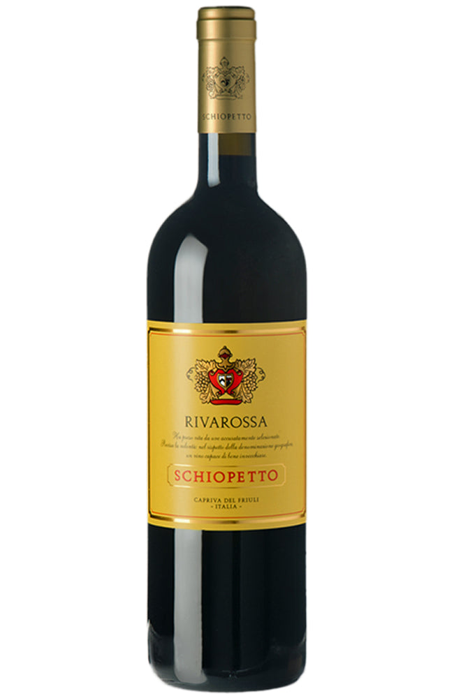 Schiopetto Rivarossa Italian Red Wine Bottle