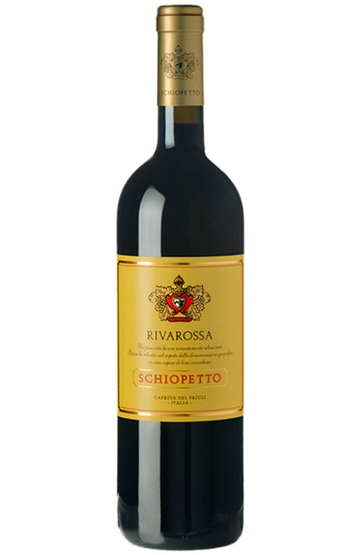 Schiopetto Rivarossa Italian Red Wine Bottle