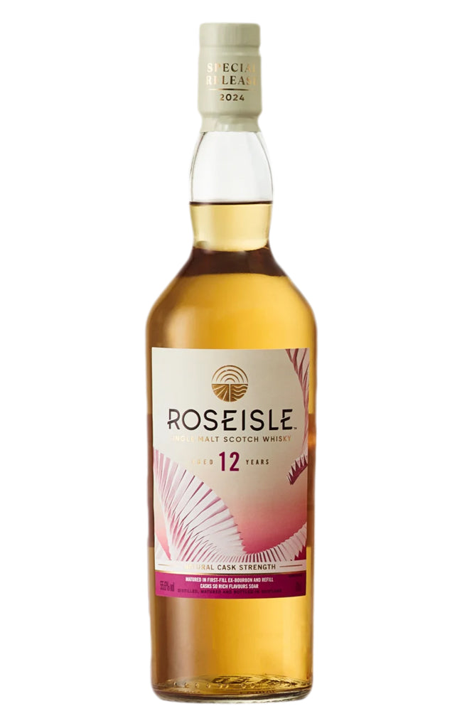 Roseisle Origami Kite II single malt whisky bottle on a white background