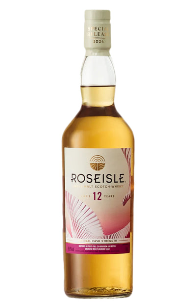 Roseisle Origami Kite II single malt whisky bottle on a white background