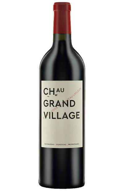 Château Grand Village Bordeaux Supérieur Rouge Red Wine Bottle