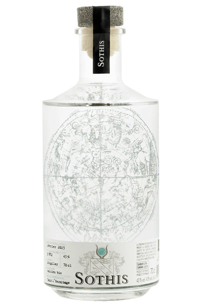 SOTHIS Gin Bottle on a white background