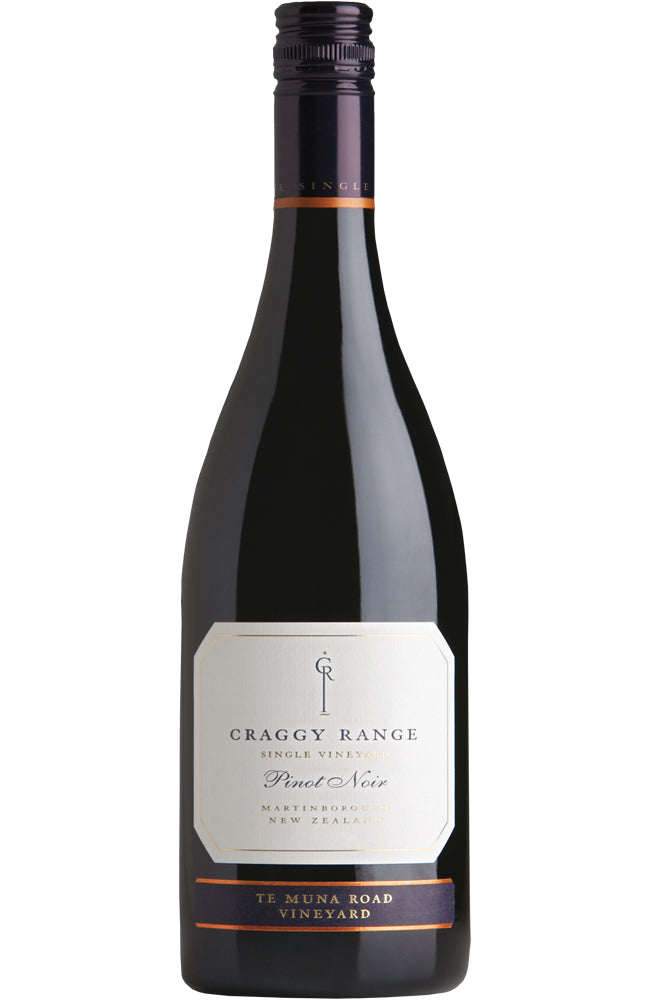 Craggy Range Te Muna Road Vineyard Pinot Noir Bottle on a white background
