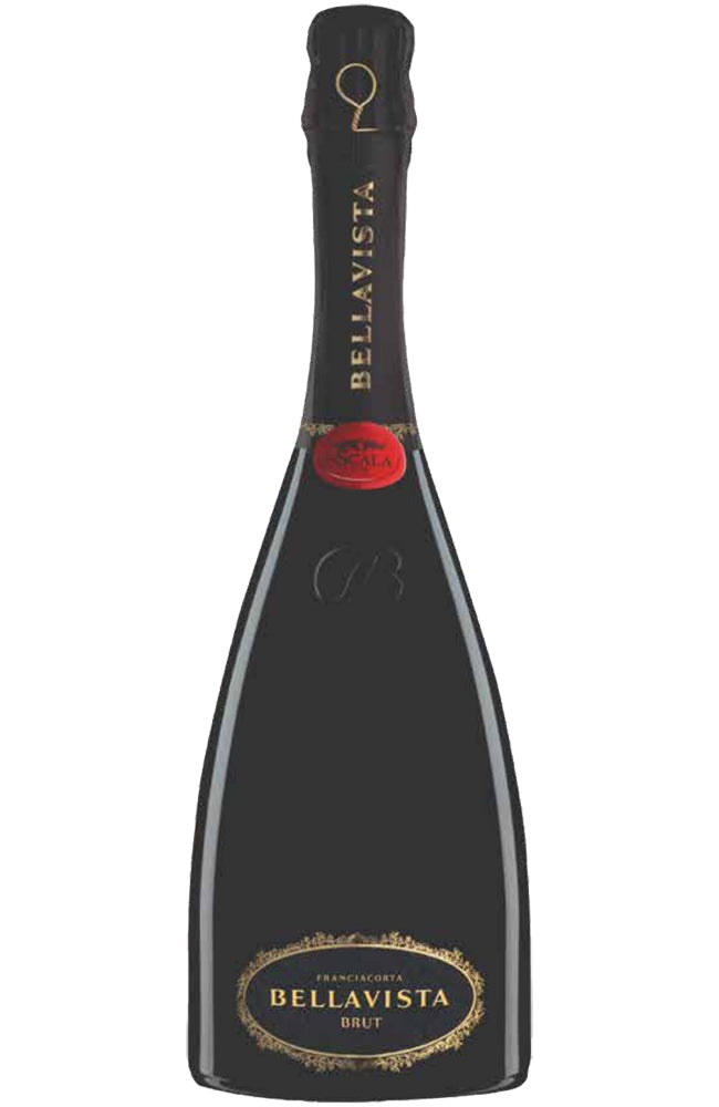 Bottle of Bellavista Teatro alla Scala Franciacorta Spakling Brut on a white background