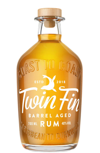 Twin Fin Barrel Aged Rum Bottle