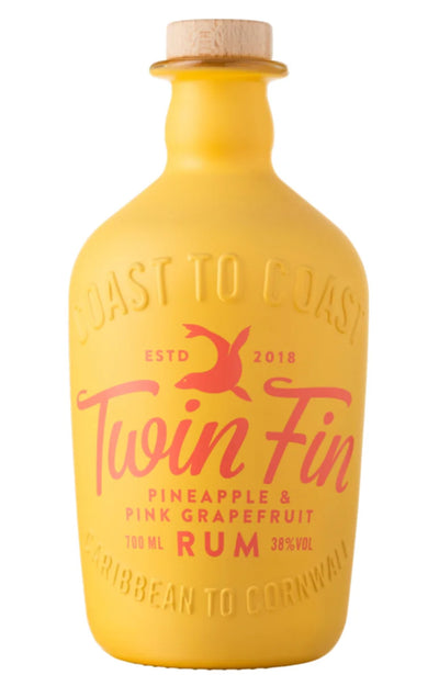 Twin Fin Pineapple& Pink Grapefruit Rum Bottle