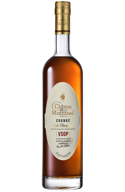 Cháteau Montifaud Cognac VSOP 10 Year Old Petite Champagne Bottle