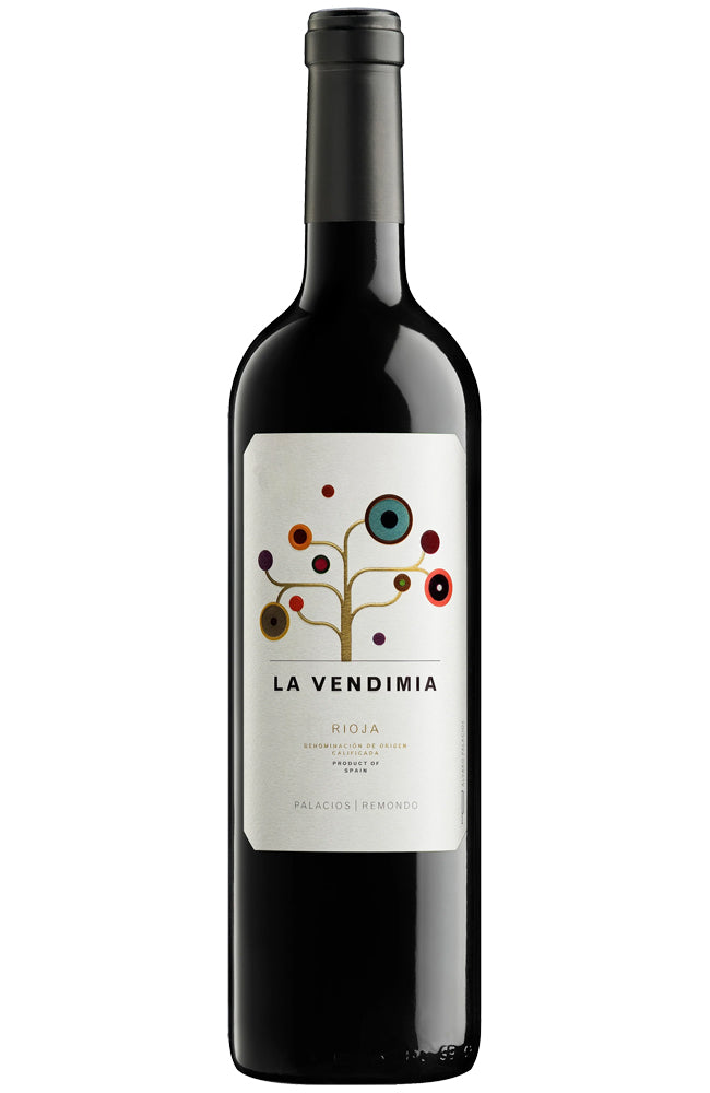 Palacios Remondo 'La Vendimia' Rioja Wine Bottle on a white background